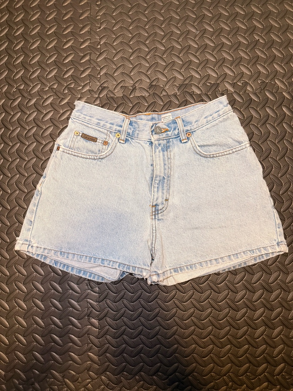 Calvin Klein Light Wash Denim High-Rise Women's Shorts